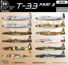 1/48 T-33 P.2 Mexico, Bolivia, Chile, Cuba, Nicaragua, Uruguay