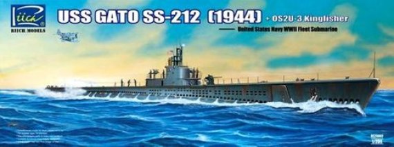 1/200 USS Gato Class SS-212 Fleet Submarine 1942 plus Vought OS2