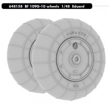 BRASSIN 1/48 Bf 109G-10 wheels (EDU)