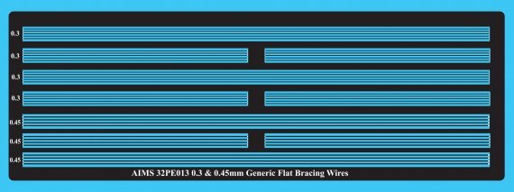 1/32 0.3 and 0.45mm Generic Bracing wires in Stainless steel