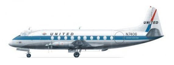 1/144 Viscount 700  United (silk-screened decals)