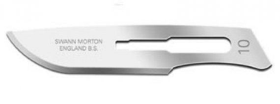 No.10 Blade to fit SM9105 No.1 handle in pack of 50 blades.