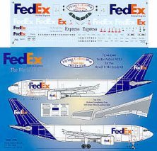 Flying Colors 1/144 Airbus A310 Fed Ex Decals