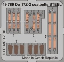 SET 1/48 Do 17Z-2 seatbelts STEEL