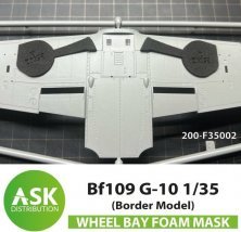 1/35 Messerschmitt Bf-109G-10 Wheel bays Foam flexible mask
