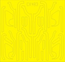 Mask 1/72 B-17G antiglare panels  BO & DL product.