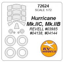 1/72 Hawker Hurricane + wheels masks