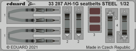 1/32 Bell AH-1G Cobra seatbelts Steel