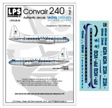 1/126 Varig Convair 240 delivery colors for the Testers kits