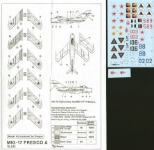 MiG-17 Fresco A (6) USSR, Blue 88 Czech invasion