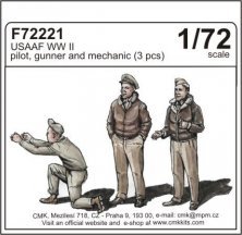 1/72 USAAF WWII pilot, gunner & mechanic (3 fig)