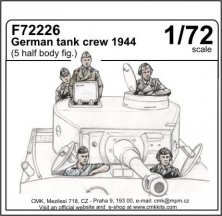 1/72 German tank crew 1944 (5 half-body fig.)