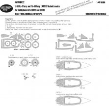 1/48 North-American FJ-4 and FJ-4B Fury EXPERT kabuki masks