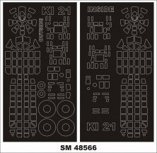 1/48 Mitsubishi Ki-21-Ia /Ki-21-Ib Sally canopy mask