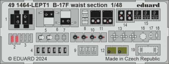 1/48 SET B-17F waist section for Edurard
