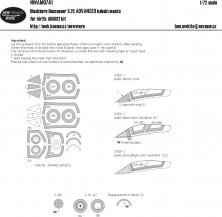 1/72 Blackburn Buccaneer S.2C Advanced kabuki masks