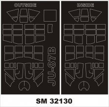 Masques peinture Ju-87B-2 Stuka 1/32 Trumpeter