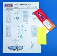 1/72 Paint masks for the British McDonnell FG.1/FGR.2/F-4K/F-4M