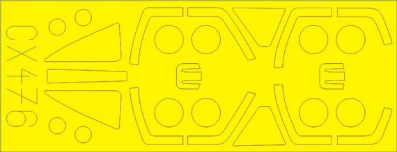 Mask 1/72 Mirage F.1B