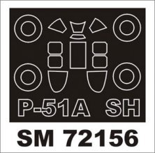 Montex Paint Mask P-51A 1/72 Canopy Frame Special Hobby
