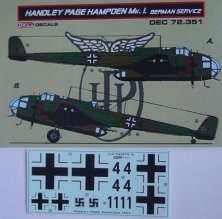 1/72 Handley-Page Hampden Mk.I German service
