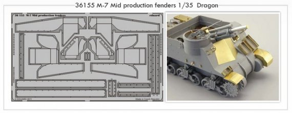 1/35 M-7 Mid production fenders (DRAG)