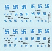 1/144 Finnish Swastikas, 2 sets diameter: 300; 400; 500; 600; 70