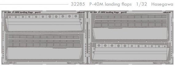 1/32 P-40M landing flaps (Hasegawa)