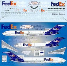 Flying Colors 1/144 Boeing 727-100/200 Fed Ex Decals