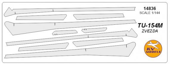 1/144 Tupolev Tu-154m anti-ice system masks