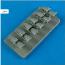 1/48 P-40M/N Warhawk exhaust  fishtail (HAS)