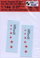 1/144 Decals Soviet/Russian AF stars (2 sets)