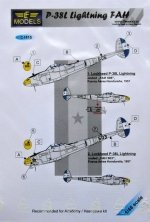 1/48 Decals P-38L Lightning FAH (ACAD/HAS)