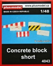 1/48 Concrete block  short (6 resin parts)
