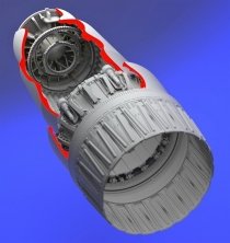 1/32 MiG 23 Flogger exhaust nozzle-opened (TRUMP)