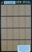 1/32 Decals Light Wood  NATURAL (transparent)