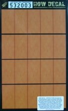 1/32 Decals Light Wood  RED (transparent)