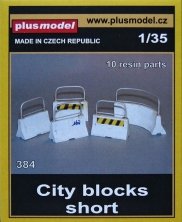 1/35 City blocks  short (10 resin parts)