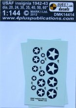 1/144 Decals USAF insignia 1942-43 (2 sets)