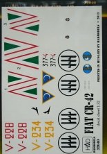 1/32 Decal Fiat CR-42 (2x Hungary, Italy)
