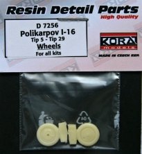 1/72 Wheels for Polikarpov I-16 Typ 5  Typ 29