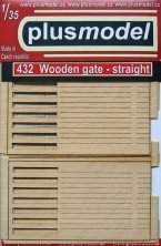 1/35 Wooden gate  straight (laser cut wood)