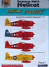 1/72 Decals Grumman F6F-5 Hellcat DRONES
