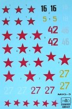 1/48 Decal MiG-3 Part 1 (5x camo)