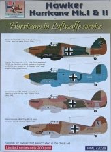 1/72 Decals Hurricane Mk.I/II Luftwaffe (4x camo)