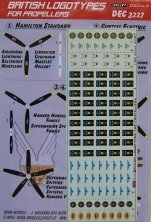 1/32 Decals British logotypes for propellers