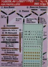 1/72 Decals Yugoslavian logotypes for propeller