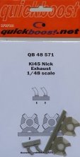 1/48 Kawasaki Ki-45 Nick exhaust (for Hasegawa kits)