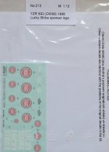 1/12 YZR 500 (OW98) 1988 Lucky Strike sponsor logo