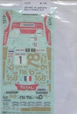 1/24 DS3 WRC Rally France 2013 (1 Loeb/Elena)